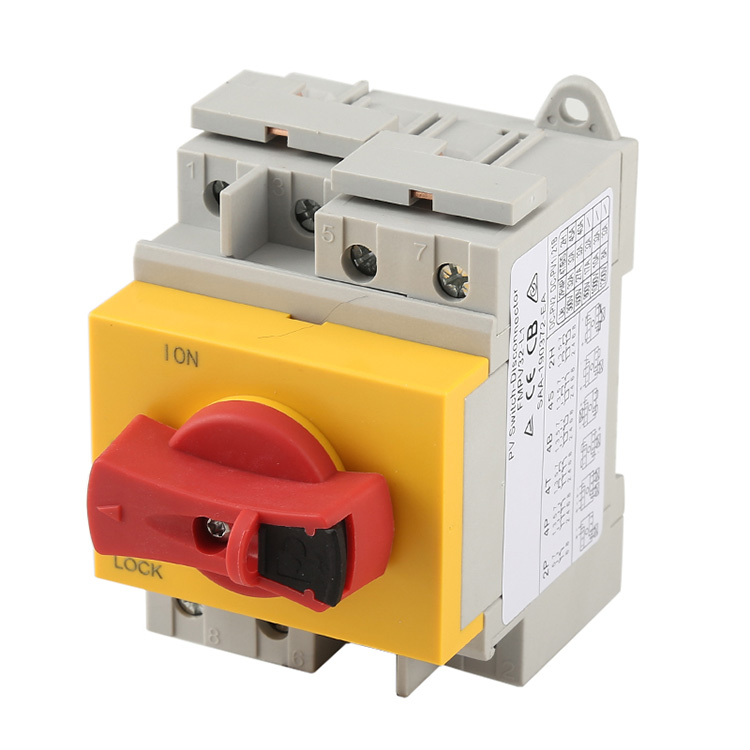 Din Rail mounted DC Isolators ግንኙነት አቋርጥ ለሶላር ፒ.ቪ